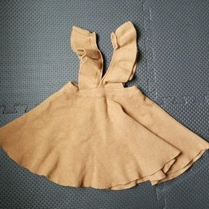 Knit ruffled pinafore size 4t